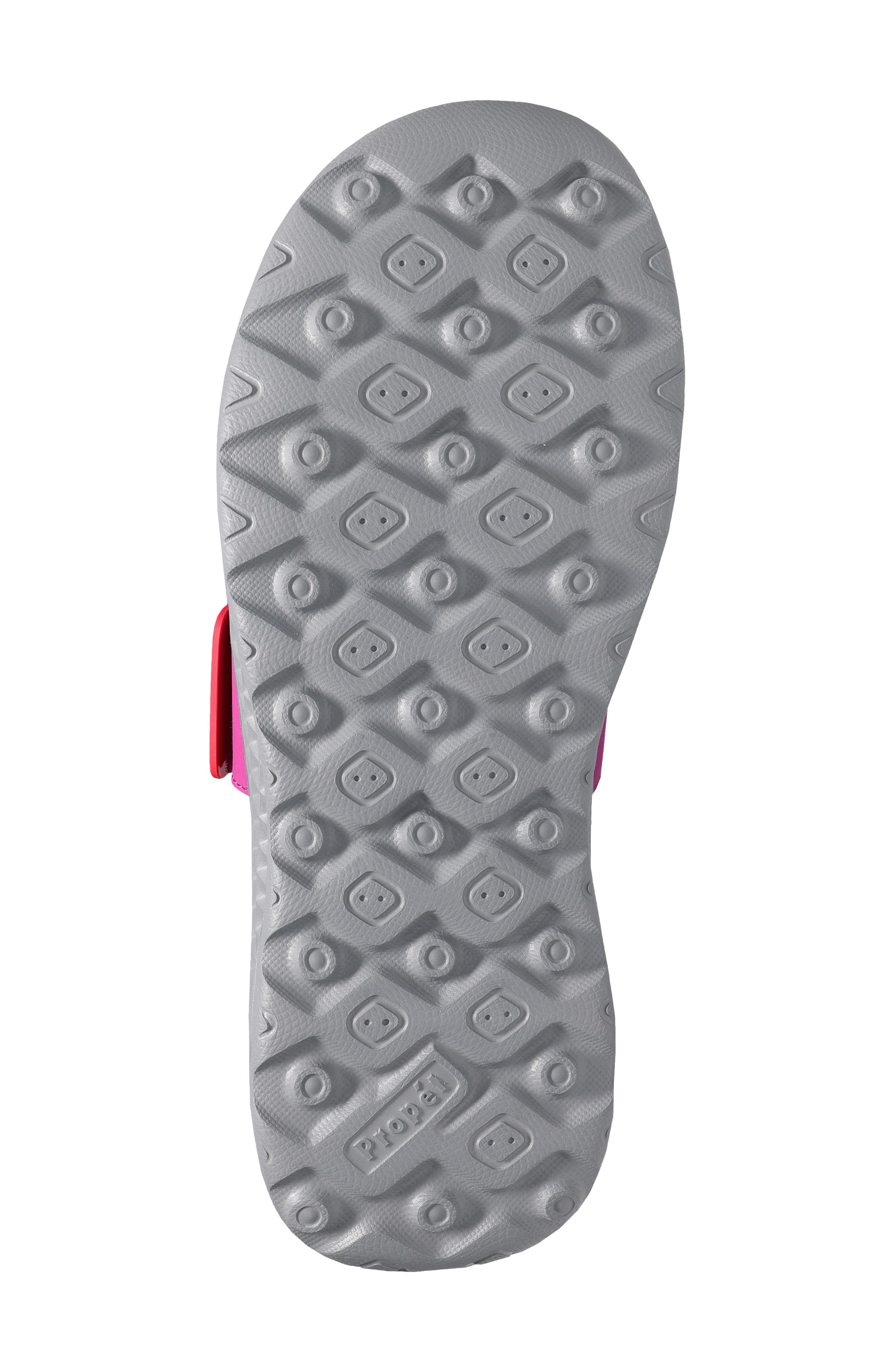TravelActive Allegra Slide Sandal, Alternate, color, GREY/ FUCHSIA