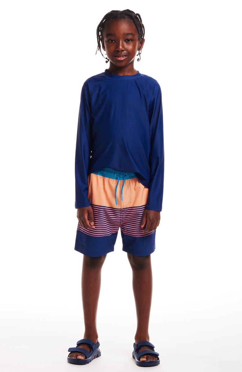 Andy & Evan Kids' Long Raglan Sleeve Rashguard, Alternate, color, 