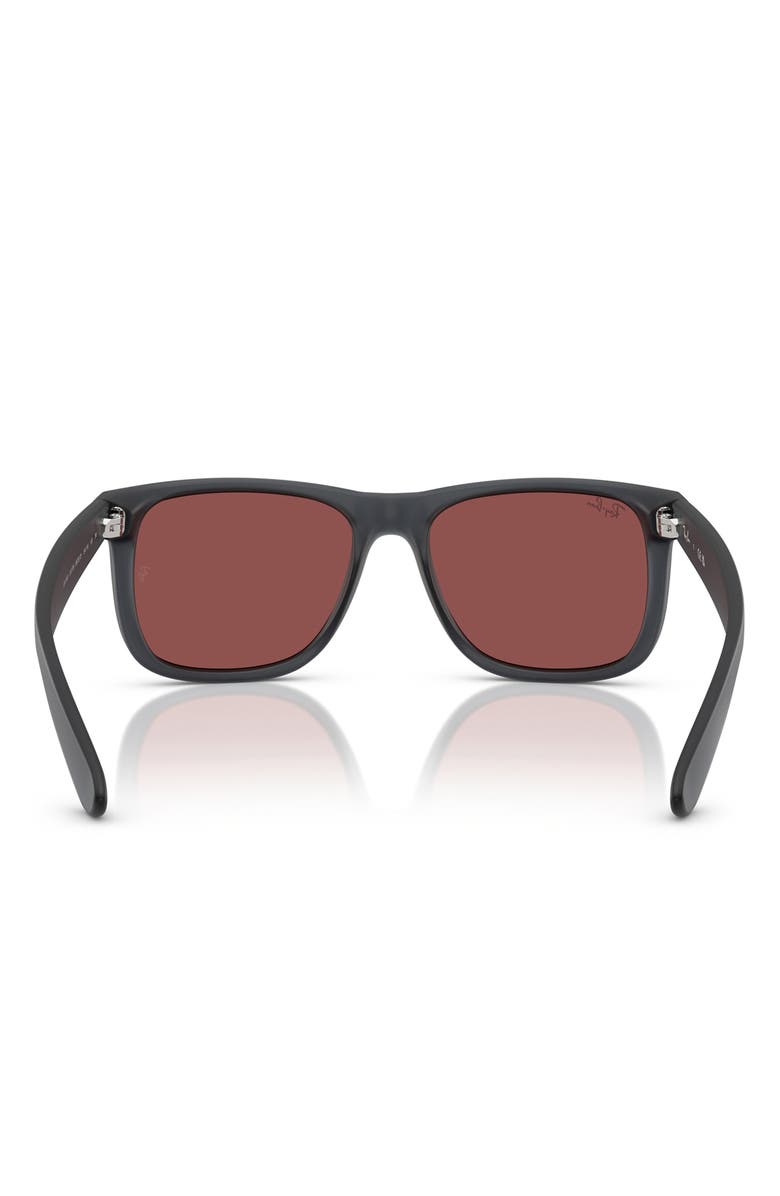 Ray-Ban Justin 51mm Square Sunglasses, Alternate, color, Opal Grey / Dark Violet