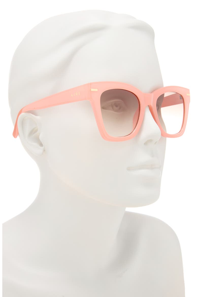 Intergalactic 50mm Square Sunglasses, Alternate, color, CORAL