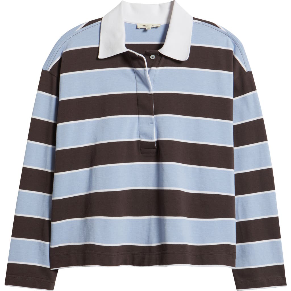 Madewell Rugby Polo Shirt In Blue