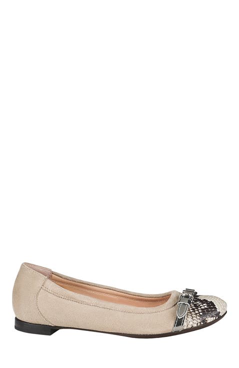Monika Cap Toe Ballet Flat