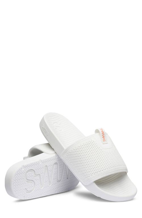 Swims Cabana Knit Slide Sandal In White