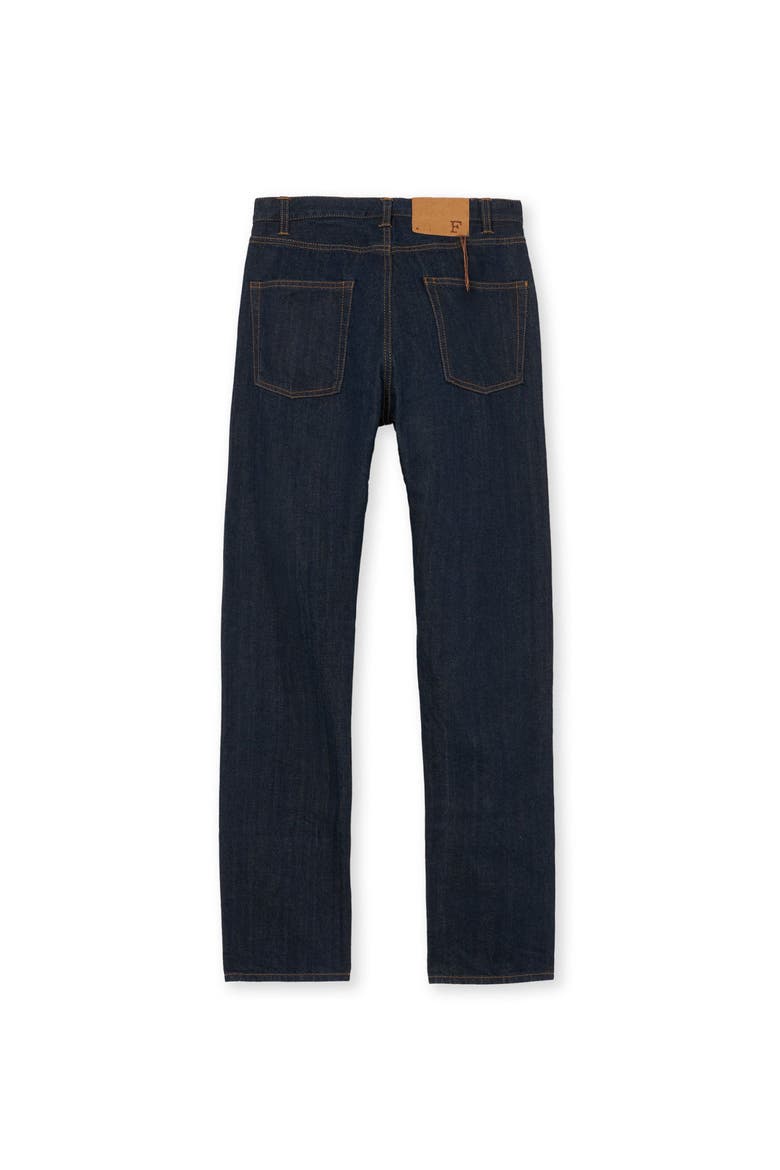 911 Superjohn Japanese Selvedge 5-Pocket High-Waist Denim Pants, Alternate, color, Indigo Rinse