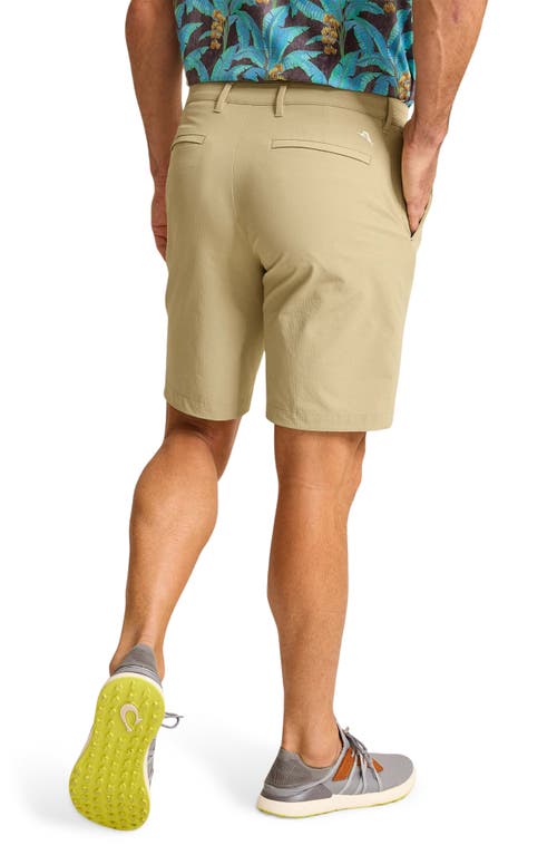 Tommy Bahama Chip Shot Performance Golf Shorts In Stone Khaki