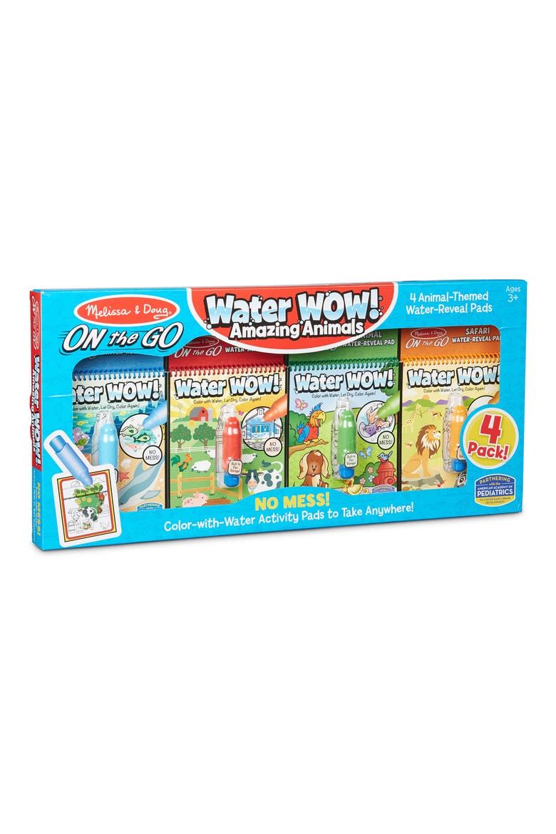 Water Wow Amazing Animals 4-Piece Water Reveal Pads, Main, color, MULTI