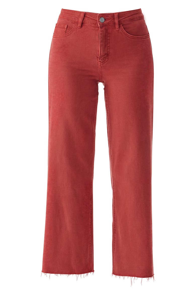 High Waist Wide Leg Jeans, Alternate, color, SUGAR CORAL