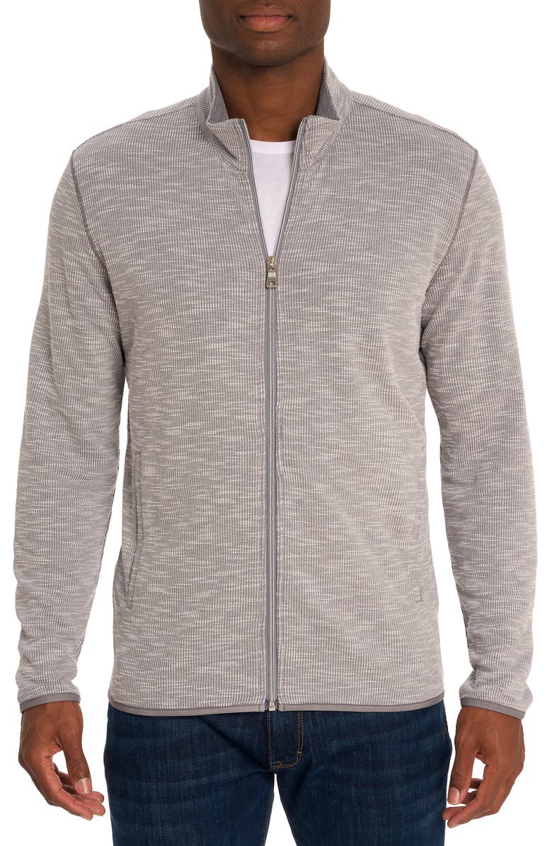 Robert Graham Kobra Thermal Knit Zip-Up Jacket, Main, color, 