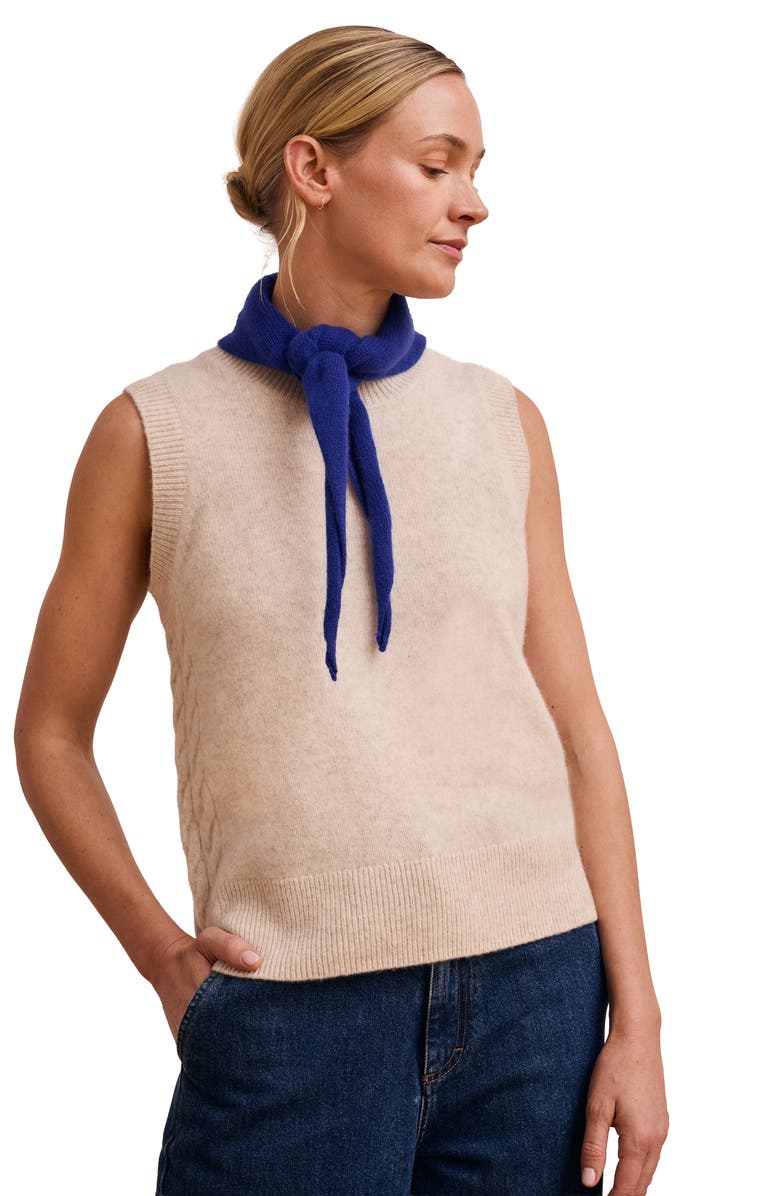 Celtic & Co. Cable Detail Tank, Main, color, Oatmeal