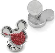 Cufflinks, Inc. x Disney Mickey Silhouette Floating Beads Cuff Links