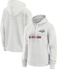 FANATICS Women's Fanatics Branded Ash Washington Capitals True Classics Legacy Quarter-Zip Hoodie