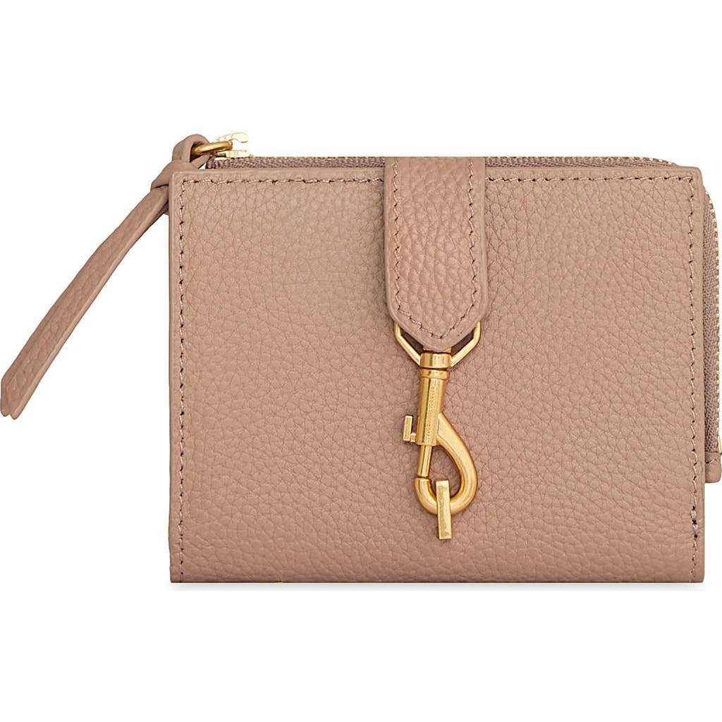 Rebecca Minkoff Slim Megan Leather Bifold Wallet In Blushing