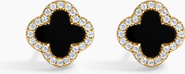 Electric Picks Black Icon Clover Studs