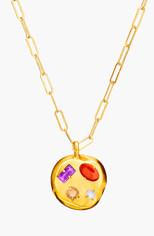 Birthdate Co. The February Birthdate Gold Pendant In February 14th - Gold