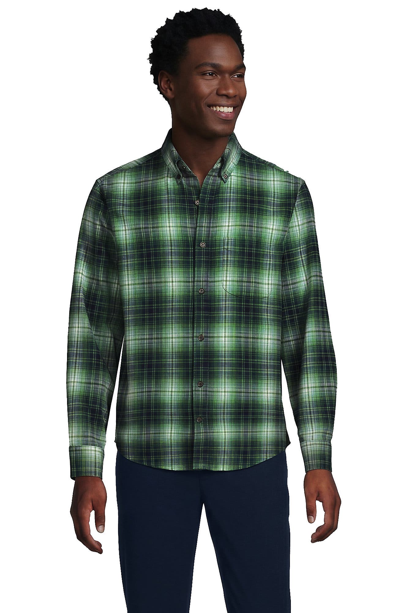 Ivory/Mineral Aqua/Pine Plaid