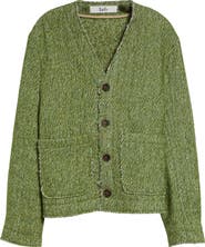 Séfr Pavel Fray Edge Cotton & Virgin Wool Cardigan