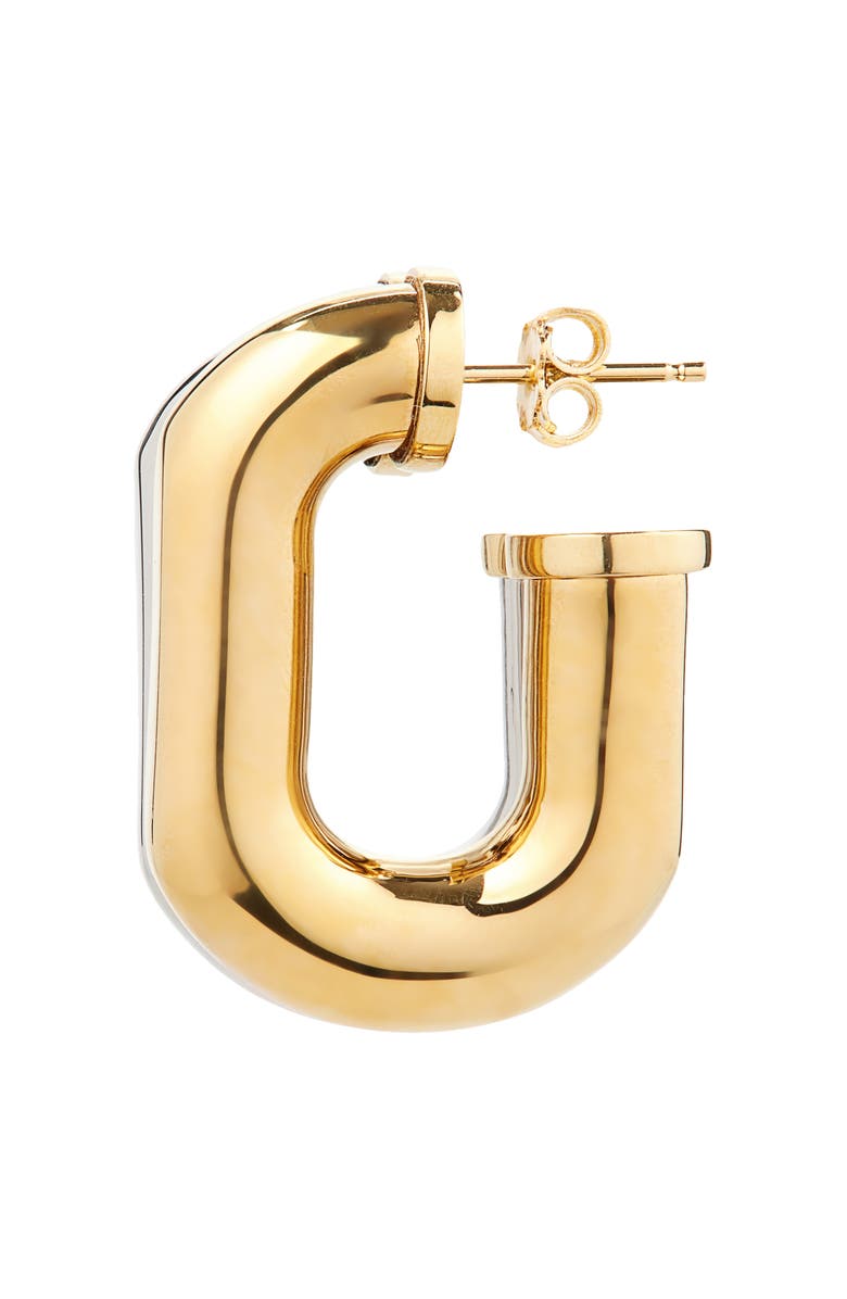 Rabanne XL Link Two-Tone Hoop Earrings, Alternate, color, Gold / Silver