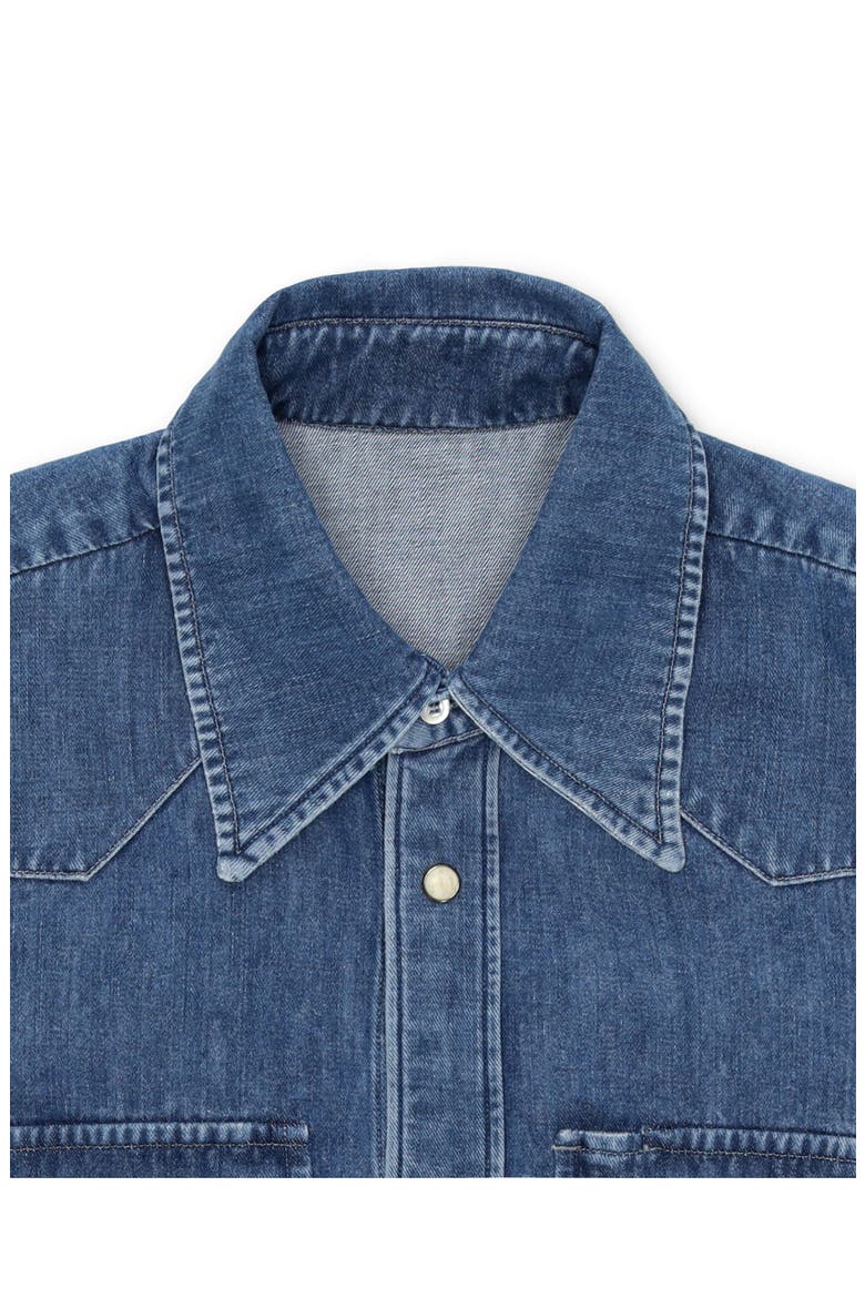 Yellowstone Stone Wash Denim Shirt, Alternate, color, MULTICOLOR