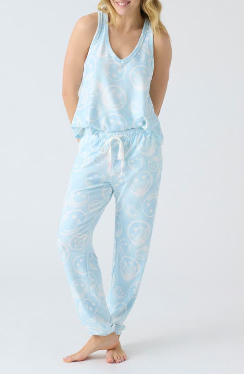 PJ Salvage Happy Blooms Solid Jammie Pant- Oatmeal