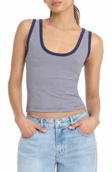 Stretch Cotton Crop Ringer Tank