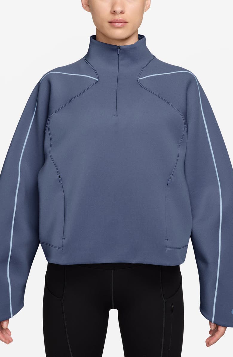Nike Universa Dri-FIT Quarter Zip Pullover, Main, color, 499 World Indigo/ Work Blue
