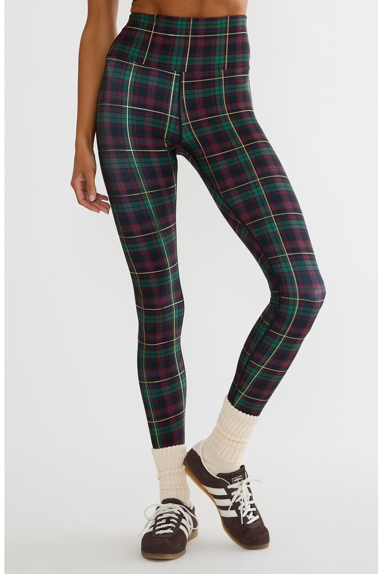 Piper High Waist Leggings, Main, color, PINE HOLLOW PLAID
