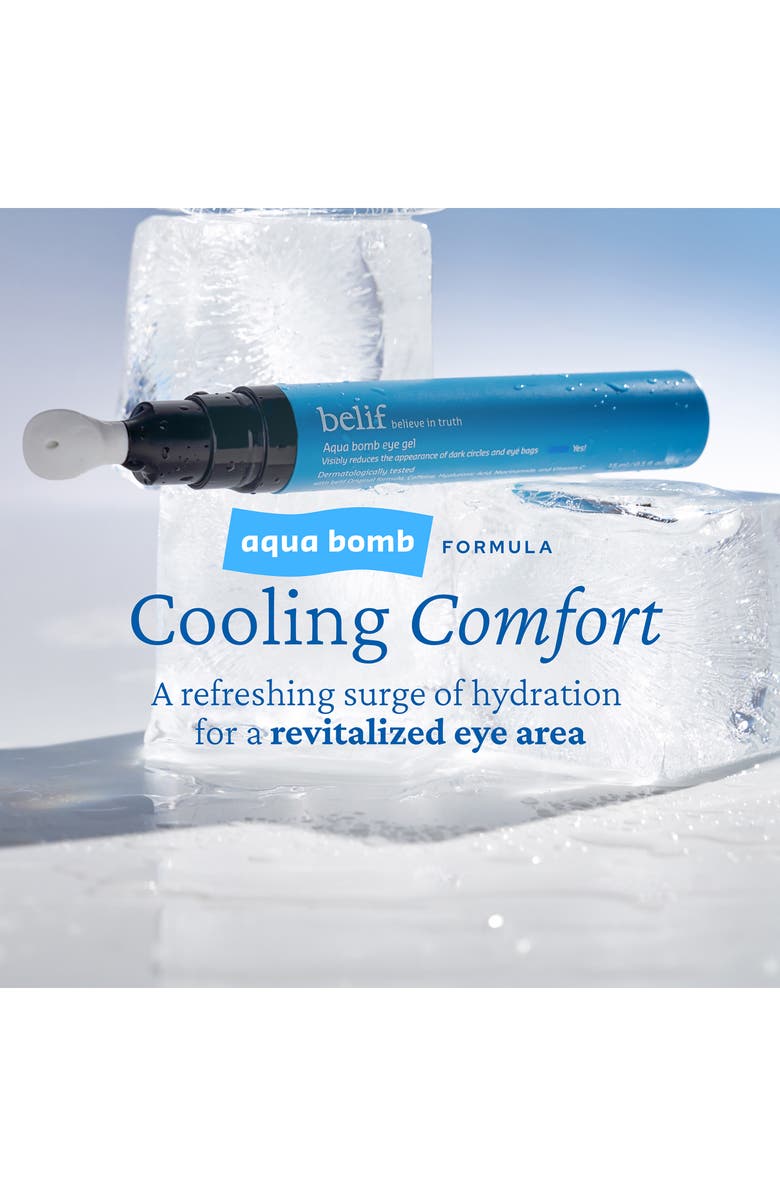 belif Aqua Bomb Depuffing Eye Gel with Caffeine + Hyaluronic Acid, Alternate, color, 