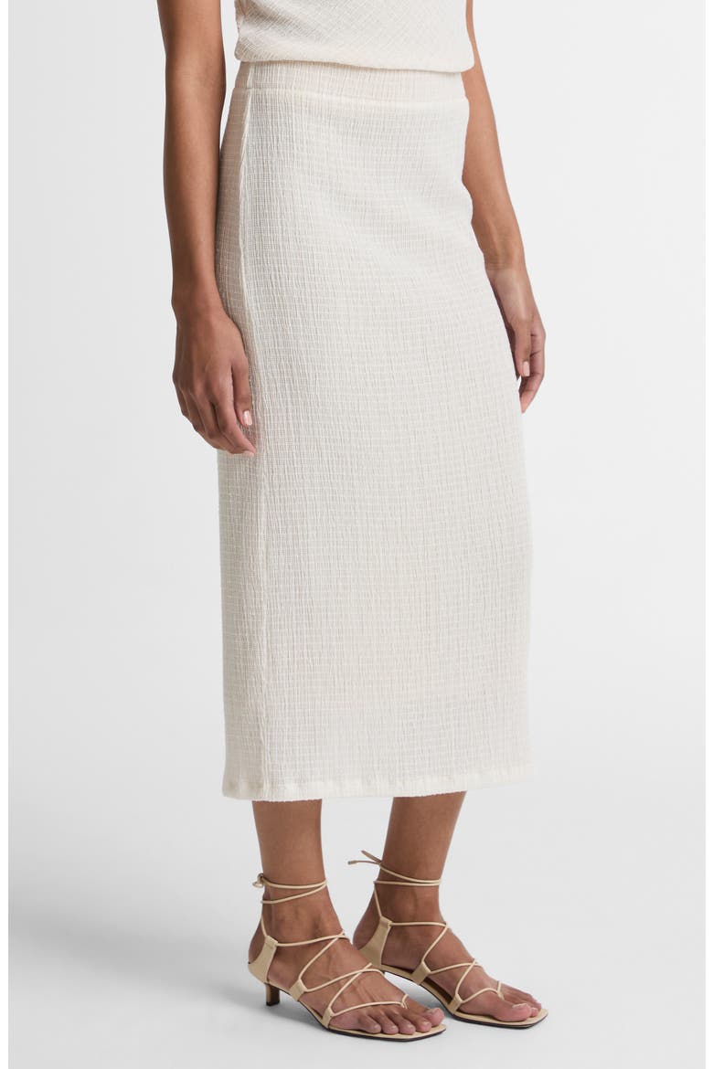 Shadow Grid Midi Skirt, Alternate, color, CHALK