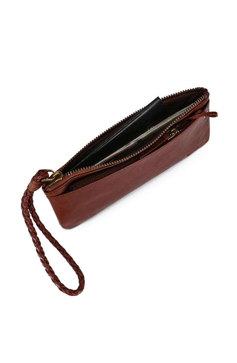 OLD TREND Marigold Genuine Leather Modular RFID Zip Wallet, Alternate, color, Brown