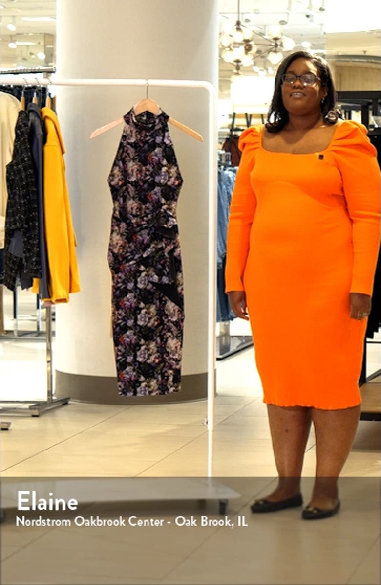 Amenadiel Floral Midi Dress, sales video thumbnail