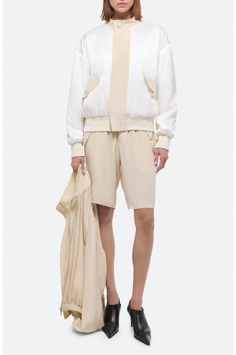 Zip Bomber Jacket, Alternate, color, OAT