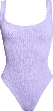 Hunza G Square Neck One-Piece Swimsuit