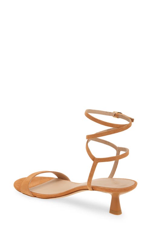 Stuart Weitzman Nudist Wrap Sandal In Machiatto Suede
