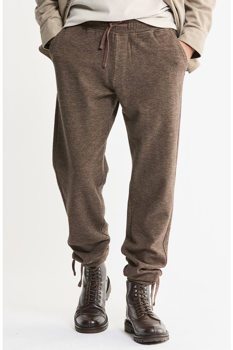 Knit Joggers, Main, color, BROWN
