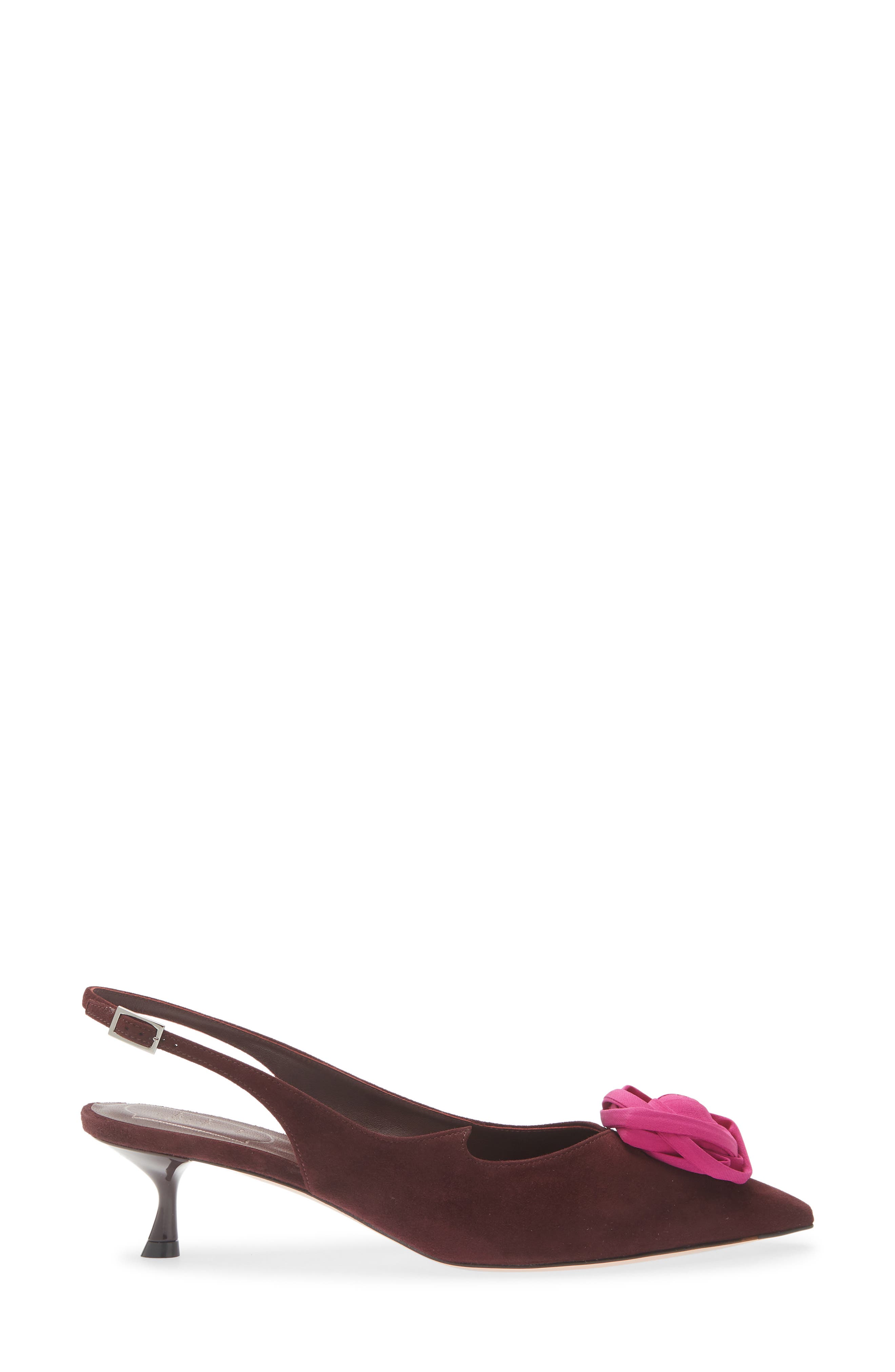 I Love Vivier Roses Slingback Pump, Alternate, color, KRAFT CHIA/ FUXIA MEDIO