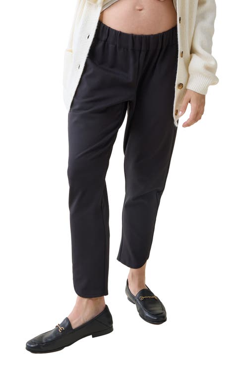 Ponte Crop Maternity Pants