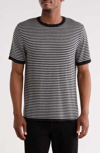 Stripe Short Sleeve Sweater