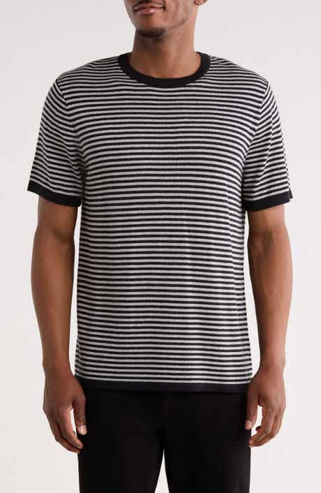 TRUTH Stripe Short Sleeve Sweater