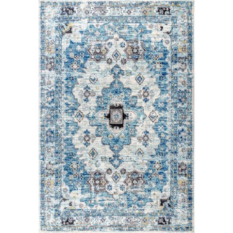 Modern Persian Boho Vintage Medallion Area Rug
