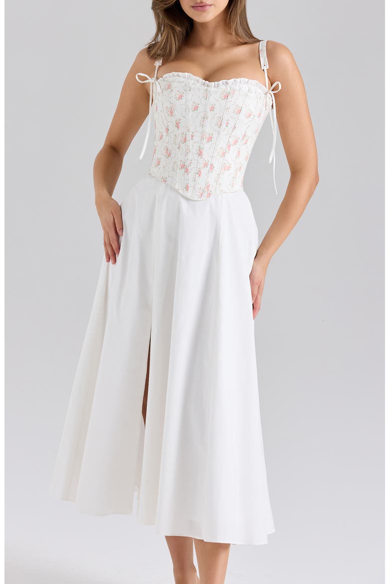 Clarabelle A-Line Dress, Alternate, color, CREAM ROSE