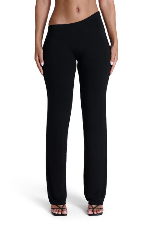 Asymmetric Bootcut Pants