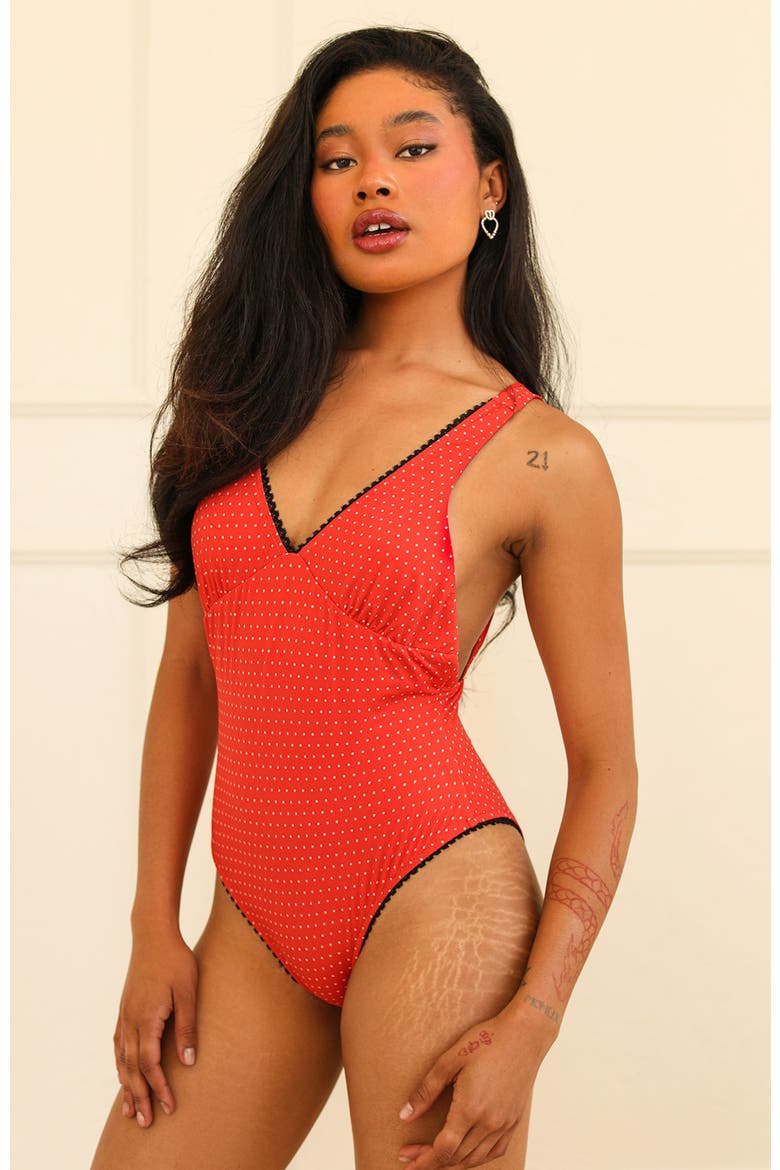 Hefner One Piece, Alternate, color, Pin-Up Dot