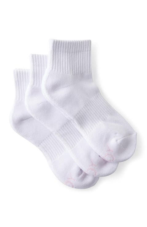 Women's Active Body Qtr Crew Sock 3Pk