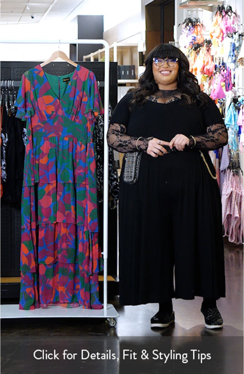 Kaeli Floral Amabel Floral Tiered Maxi Dress, sales video thumbnail