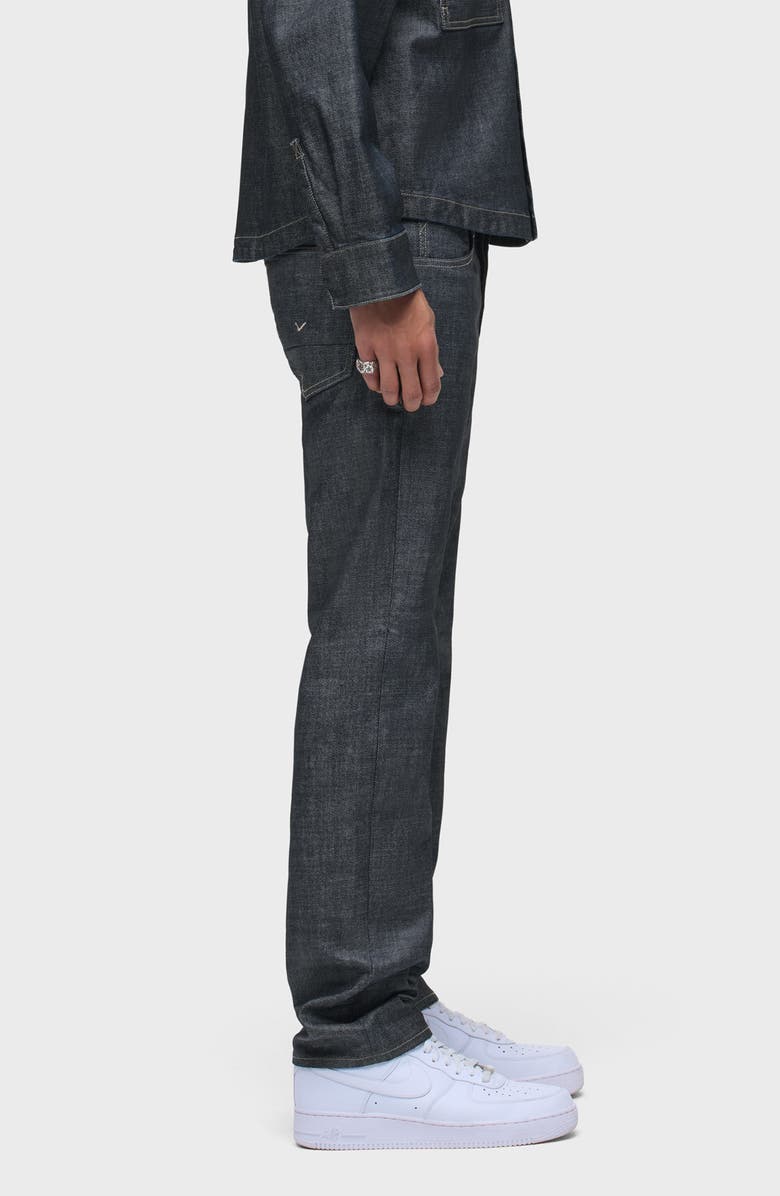Hudson Jeans Wes Classic Straight Leg Jeans, Alternate, color, Coated Gunmetal