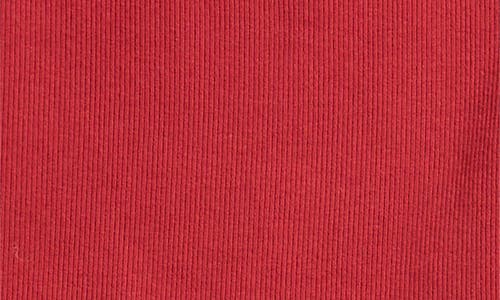 Skims Stretch Cotton Rib & Lace Pajamas In Brown