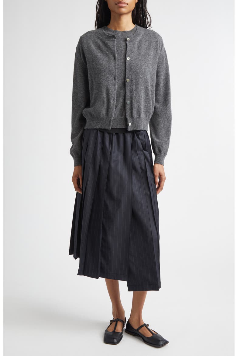 Seashell Cashmere Cardigan, Alternate, color, CASTAGNA CASTAGNA