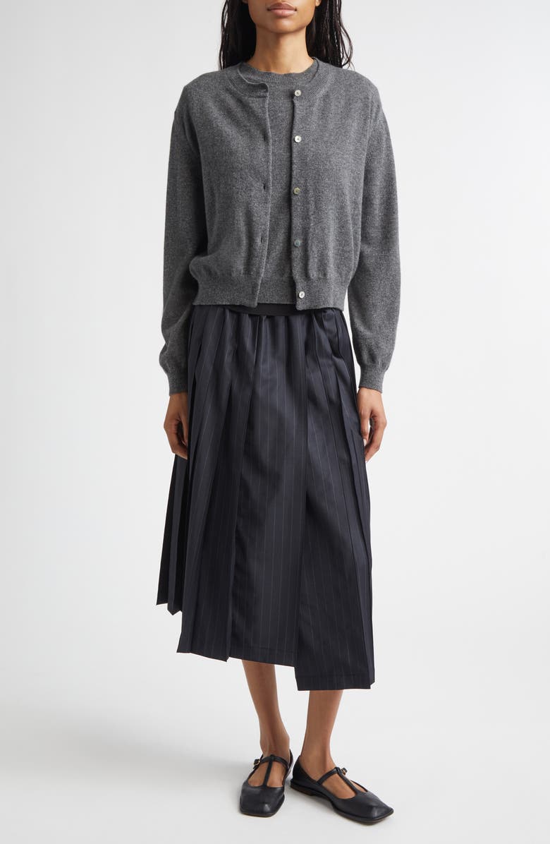 NACKIYÈ Short Sleeve Cashmere Sweater, Alternate, color, Smoke Mayfair