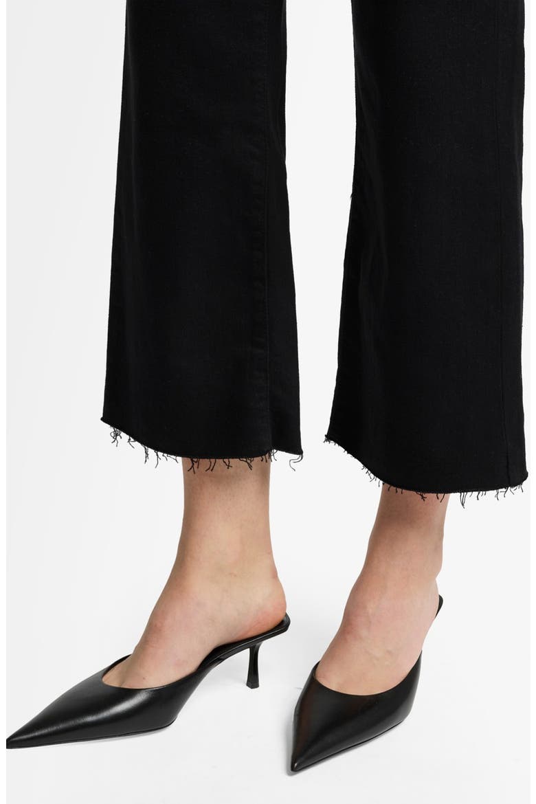 Alexa Crop Straight Leg Jeans, Alternate, color, BLACK