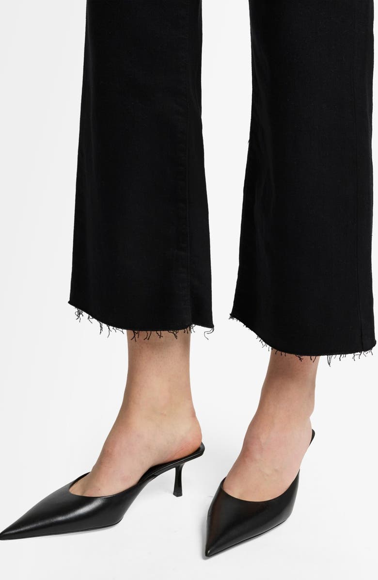 7 For All Mankind Alexa Crop Straight Leg Jeans, Alternate, color, Black